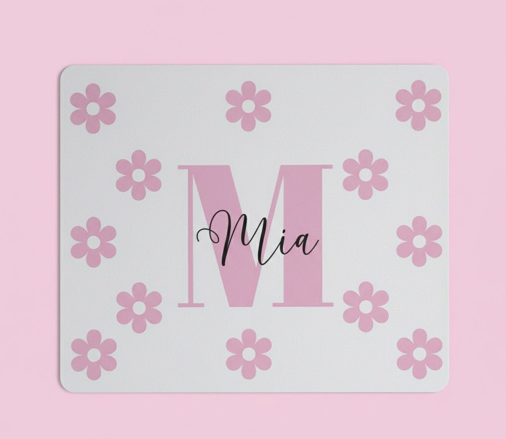 Alfombrilla para ratón personalizada | nombre y rosas - Caramel regalos