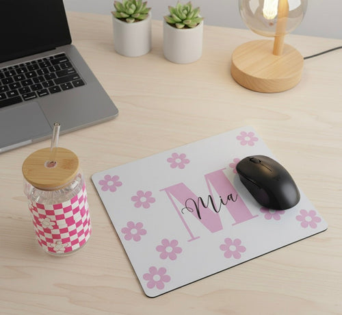 Alfombrilla para ratón personalizada | nombre y rosas - Caramel regalos