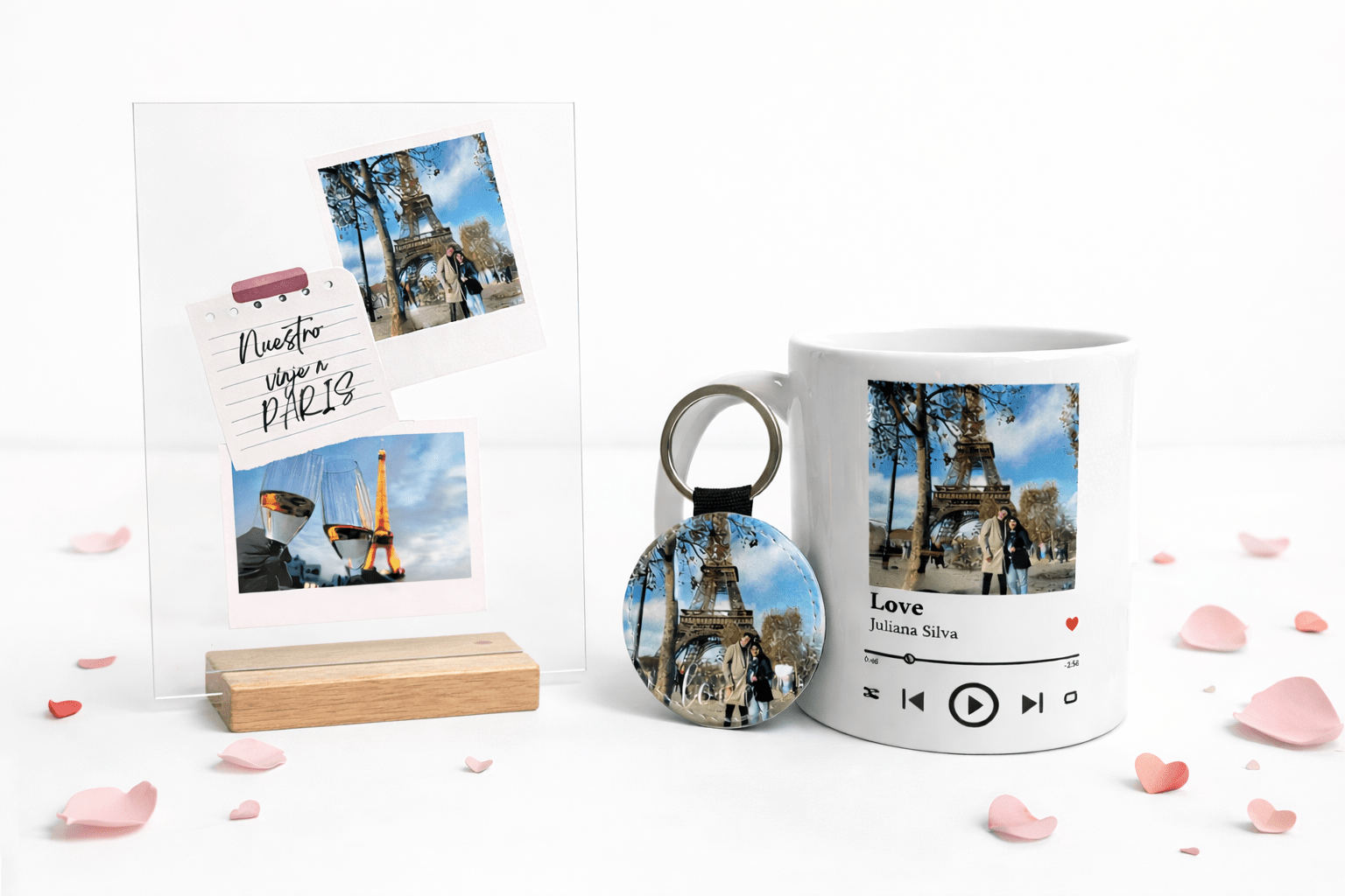 Pack personalizado placa, llavero y taza | San Valentín - Caramel regalos