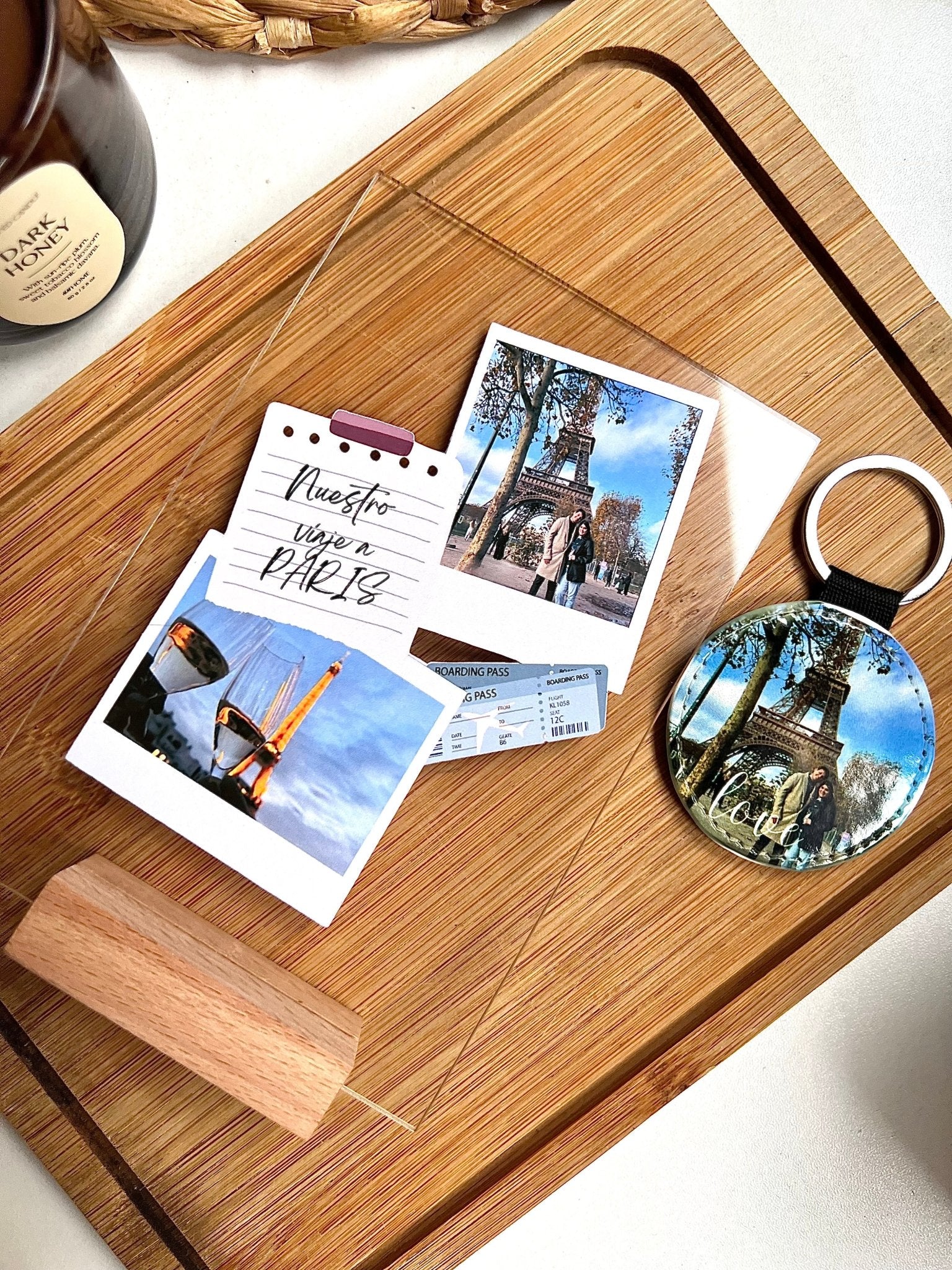 Pack personalizado placa y llavero | San Valentín - Caramel regalos