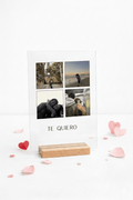 Placa acrílico personalizada San Valentín | fotos y frase - Caramel regalos