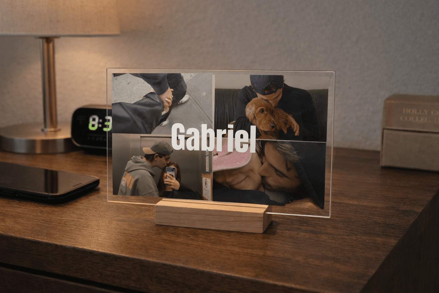 Placa acrílico personalizada San Valentín | fotos y nombre - Caramel regalos