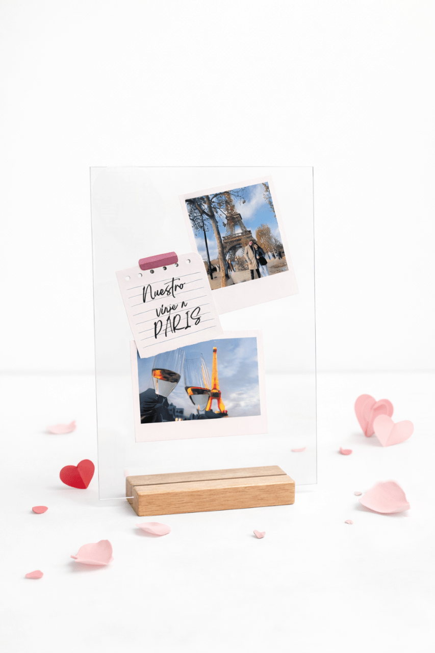 Placa personalizada San Valentín | foto y frase - Caramel regalos