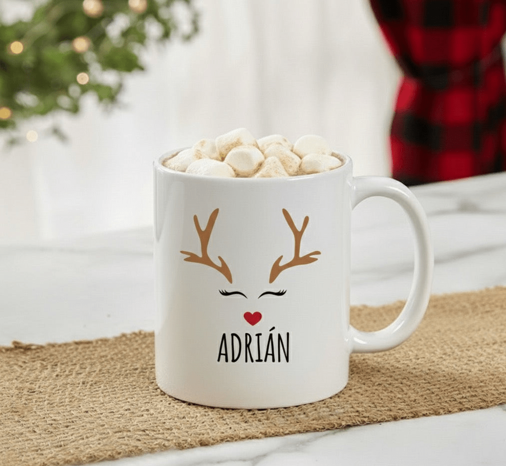 Taza diseño navideño personalizado| Magic Deer - Caramel regalos