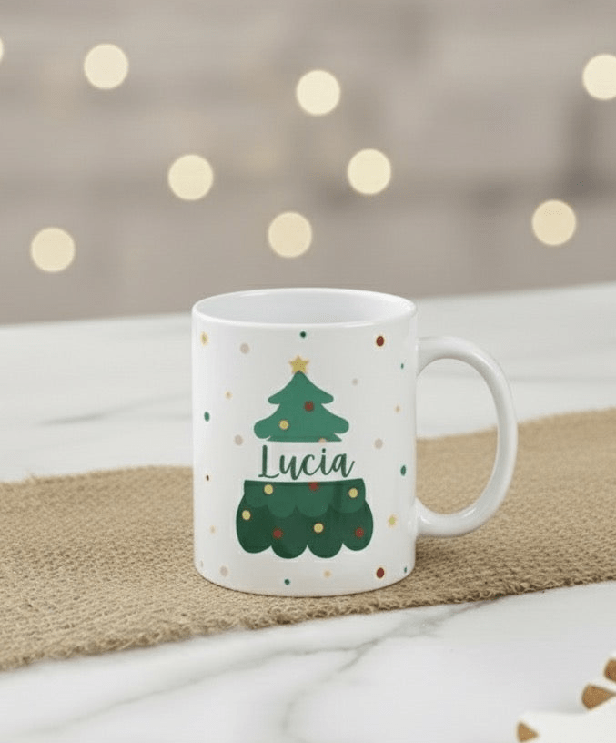 Taza diseño navideño personalizado| Santa’s favorite - Caramel regalos