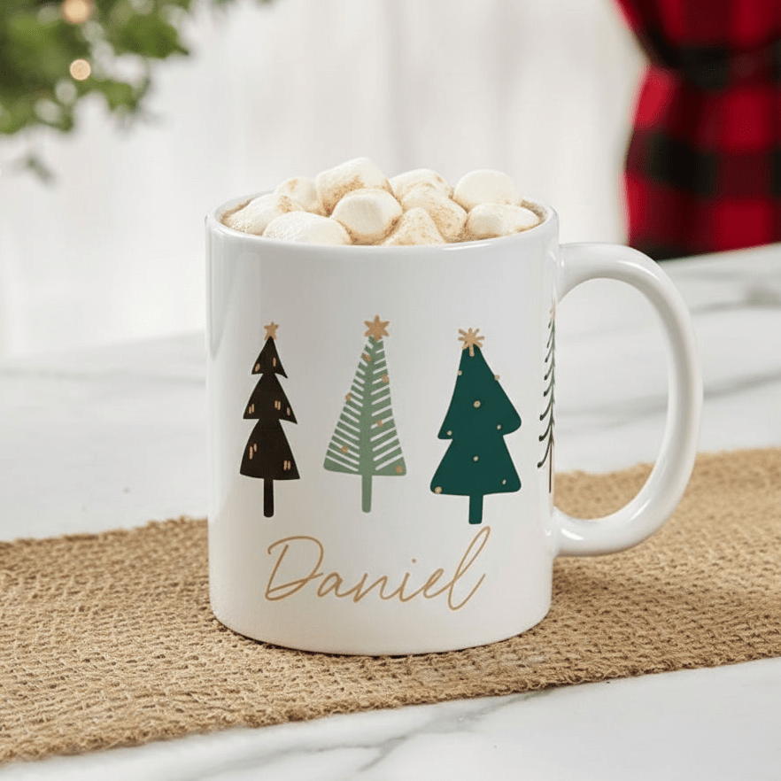 Taza diseño navideño personalizado| Xmas Tree - Caramel regalos