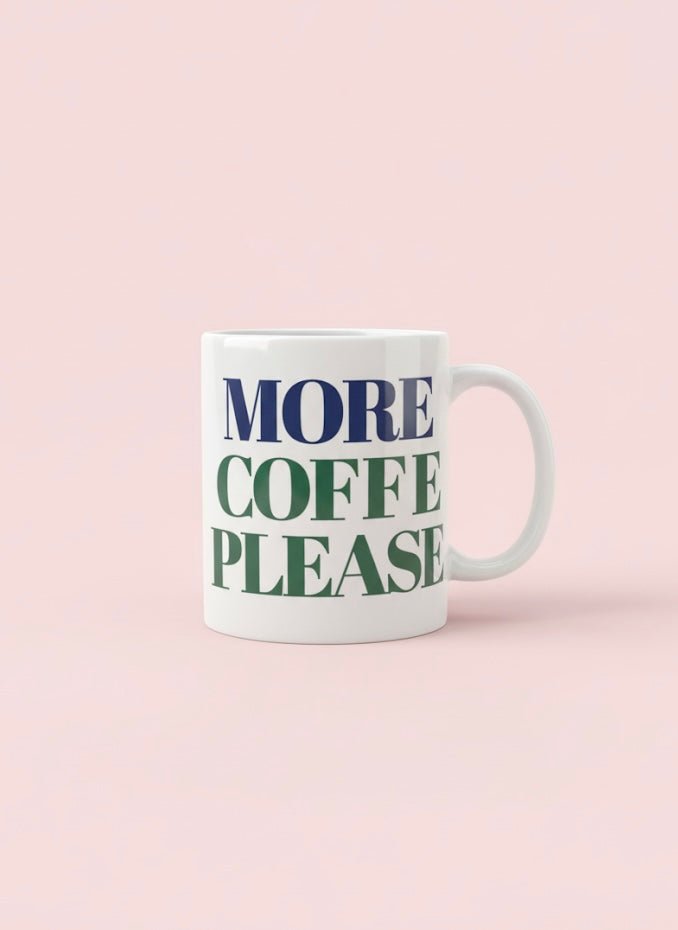 Taza diseño original | More coffee please - Caramel regalos