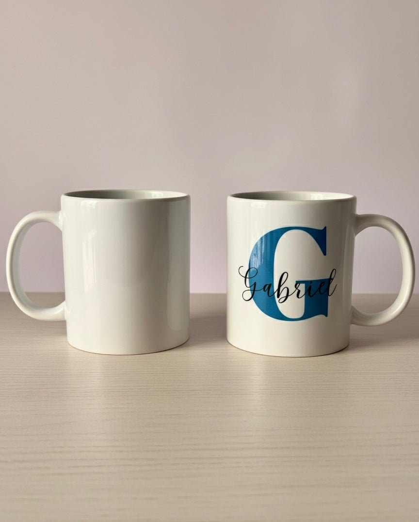 Taza personalizada | diseño inicial y nombre - Caramel regalos