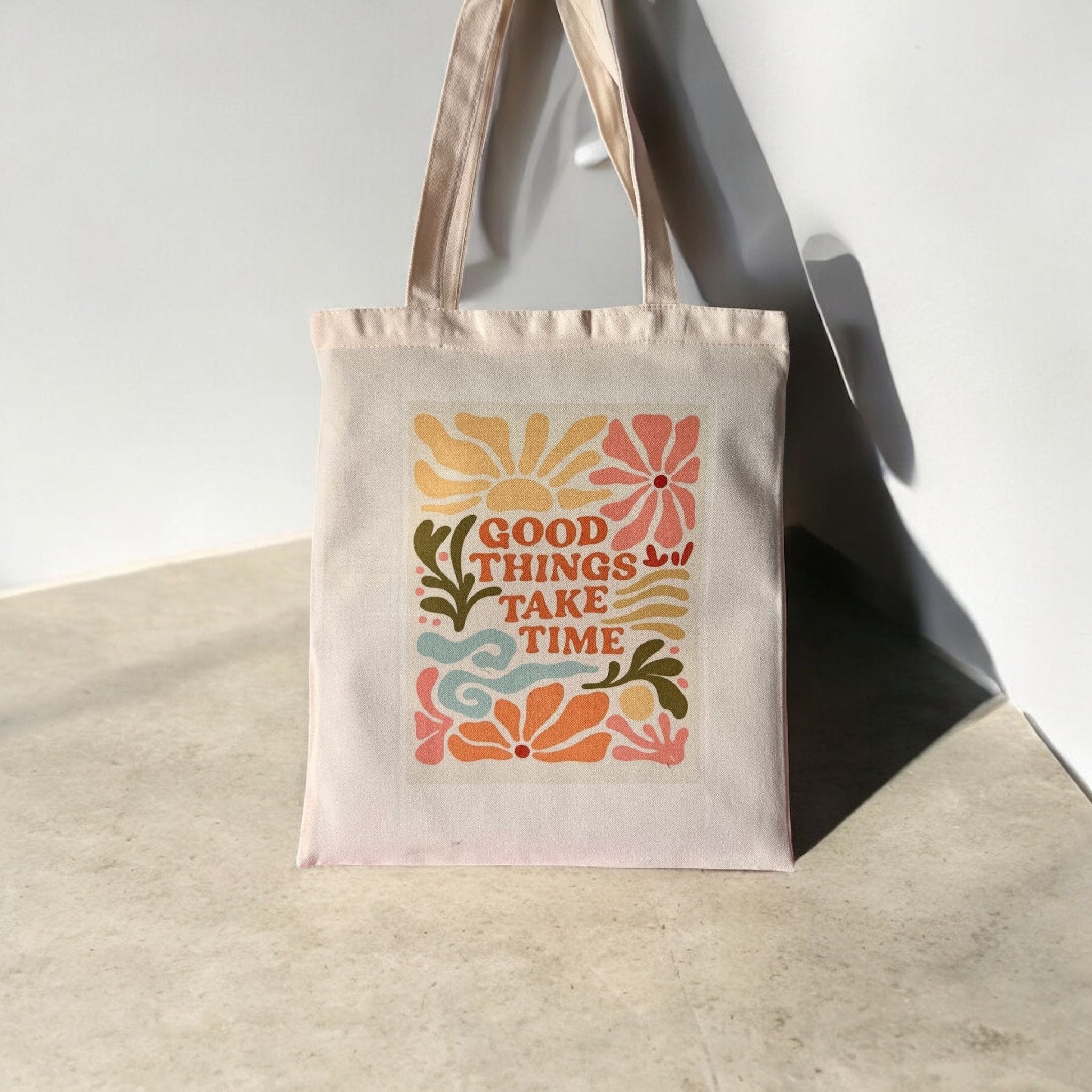 Tote bag con diseño | Good things take time - Caramel regalos
