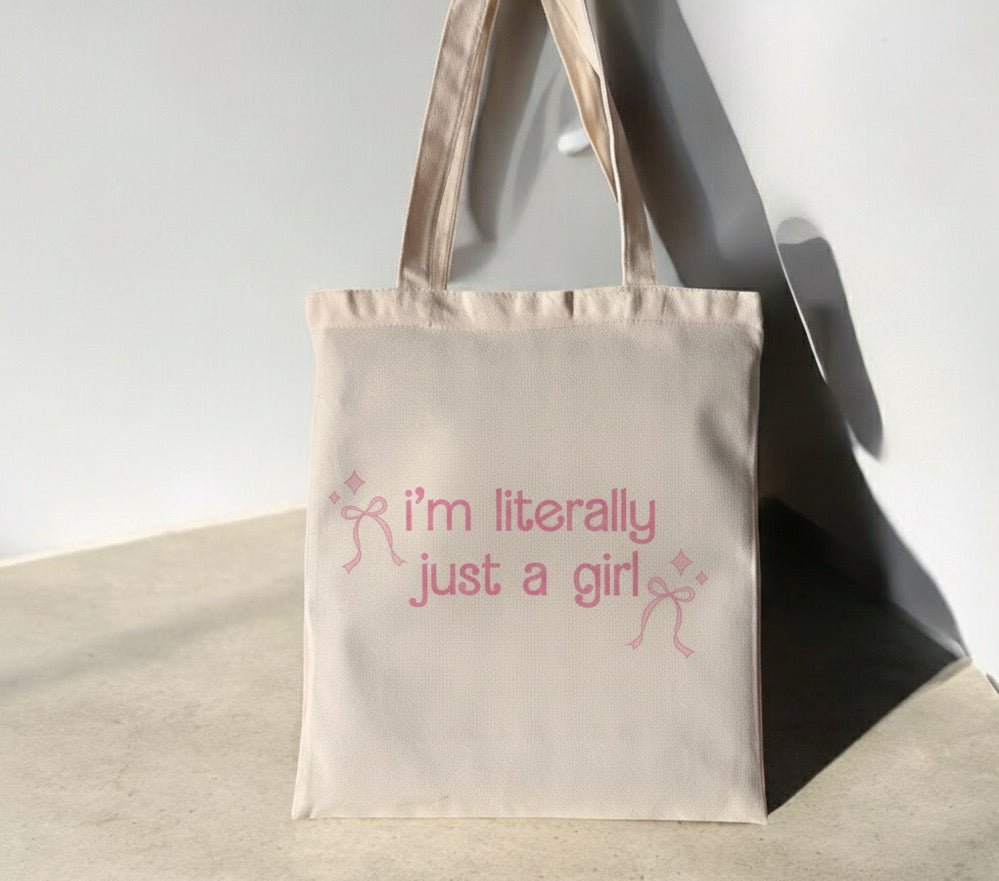 Tote bag con diseño | I’m literally just a girl - Caramel regalos