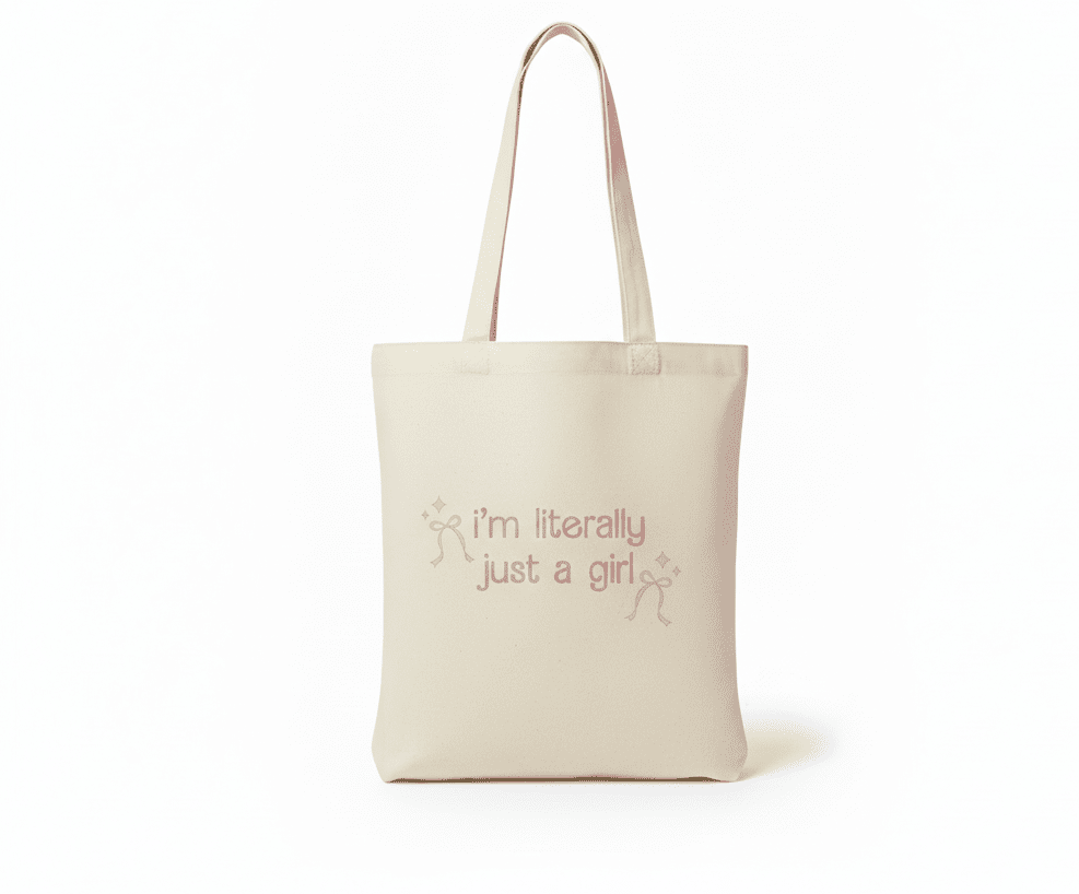 Tote bag con diseño original| I’m literally just a girl - Caramel regalos