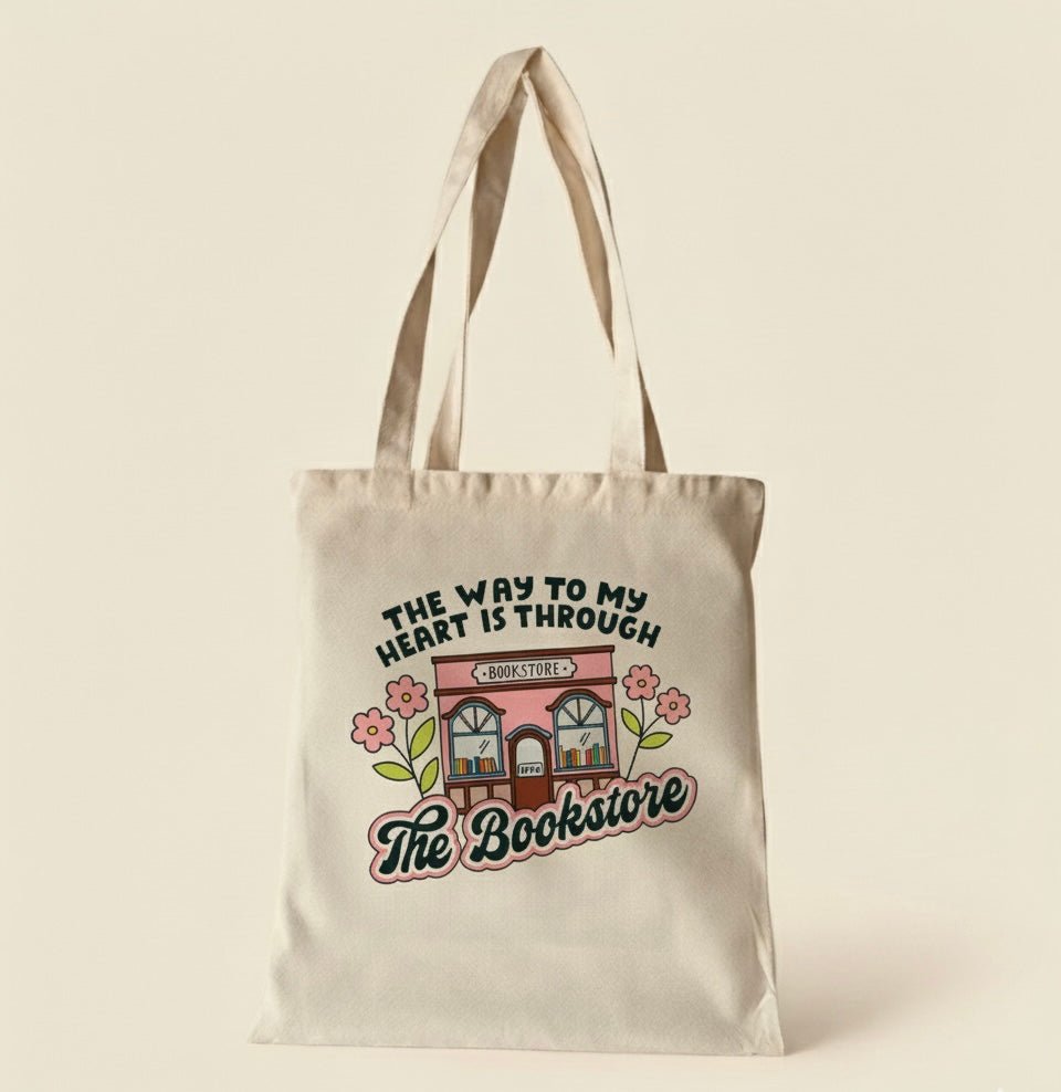 Tote bag con diseño | The bookstore - Caramel regalos