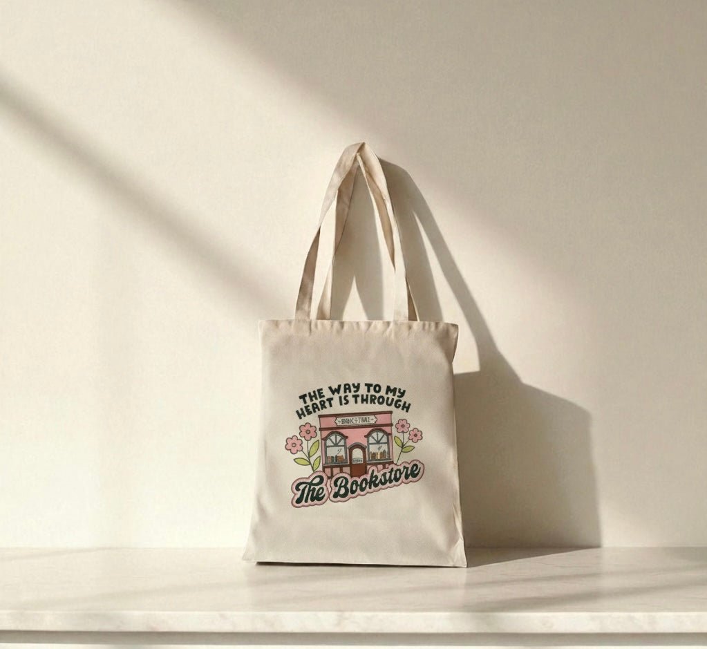 Tote bag con diseño | The bookstore - Caramel regalos