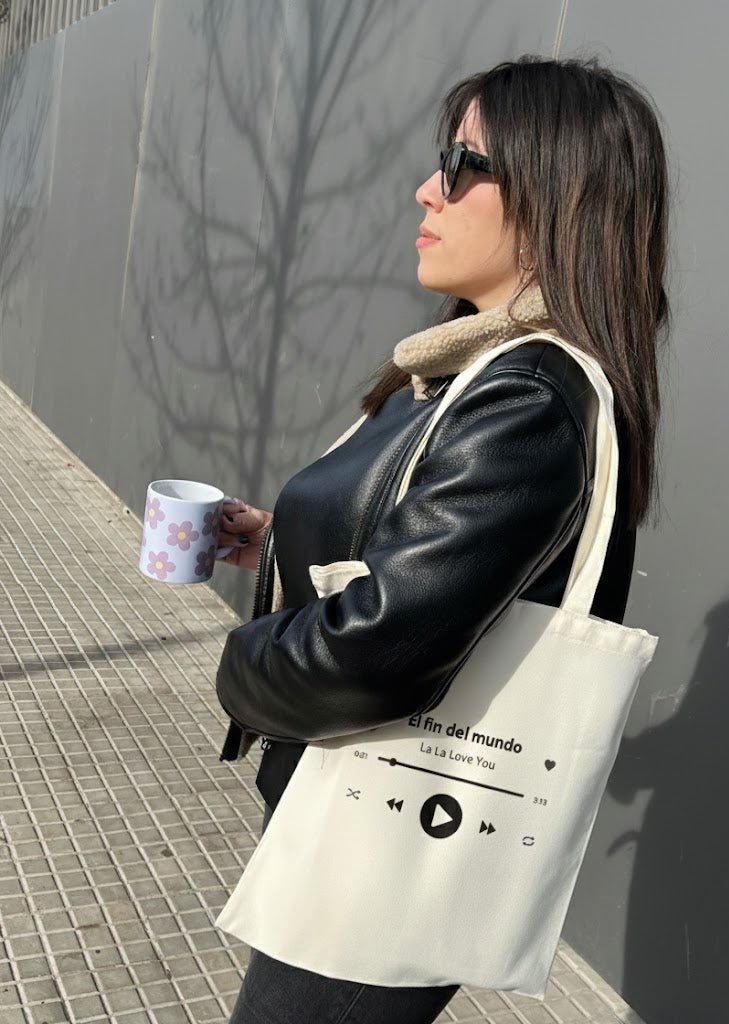 Tote bag personalizado | canción Spotify - Caramel regalos